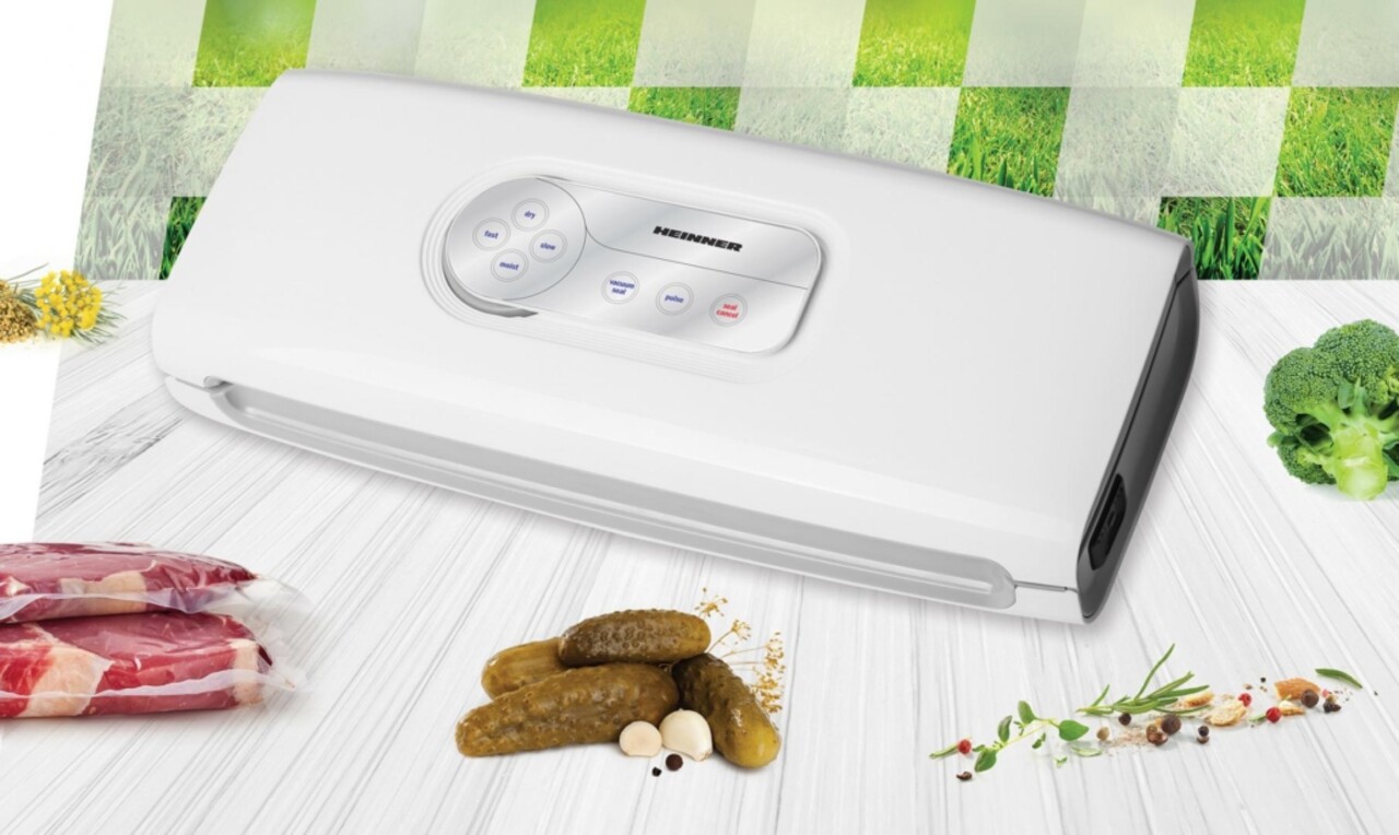 Aparat pentru vidat alimente Food Power, Heinner, 140W, alb - imagine 7